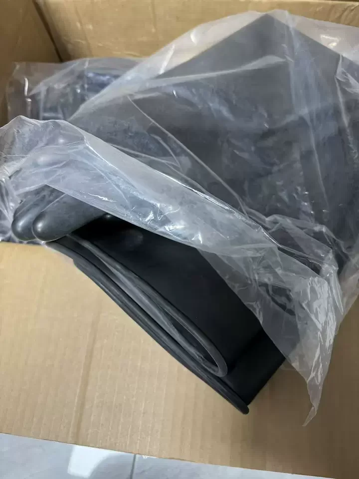0.8-1.2mm Thick Black Butyl Rubber Gloves, Acid/Alkali Resistant, for Battery Lab/Glove Box/Vacuum, Durable & Flexible