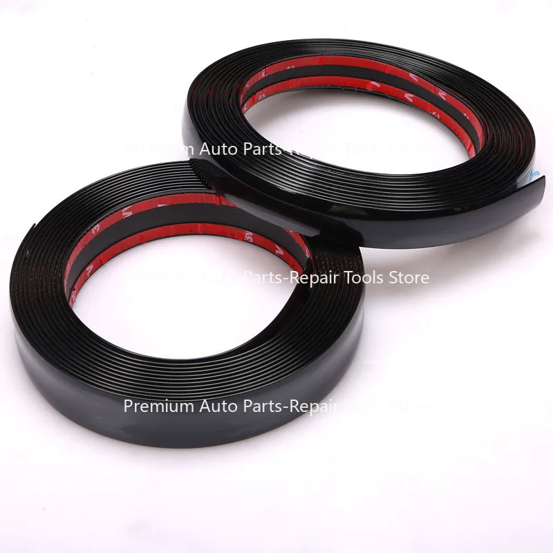 

3M 5M Exterior Car Body Strip Bumper Auto Door Protective Moulding Styling Trim Sticker 6MM 9MM 12MM 15MM 18MM 21MM 25MM