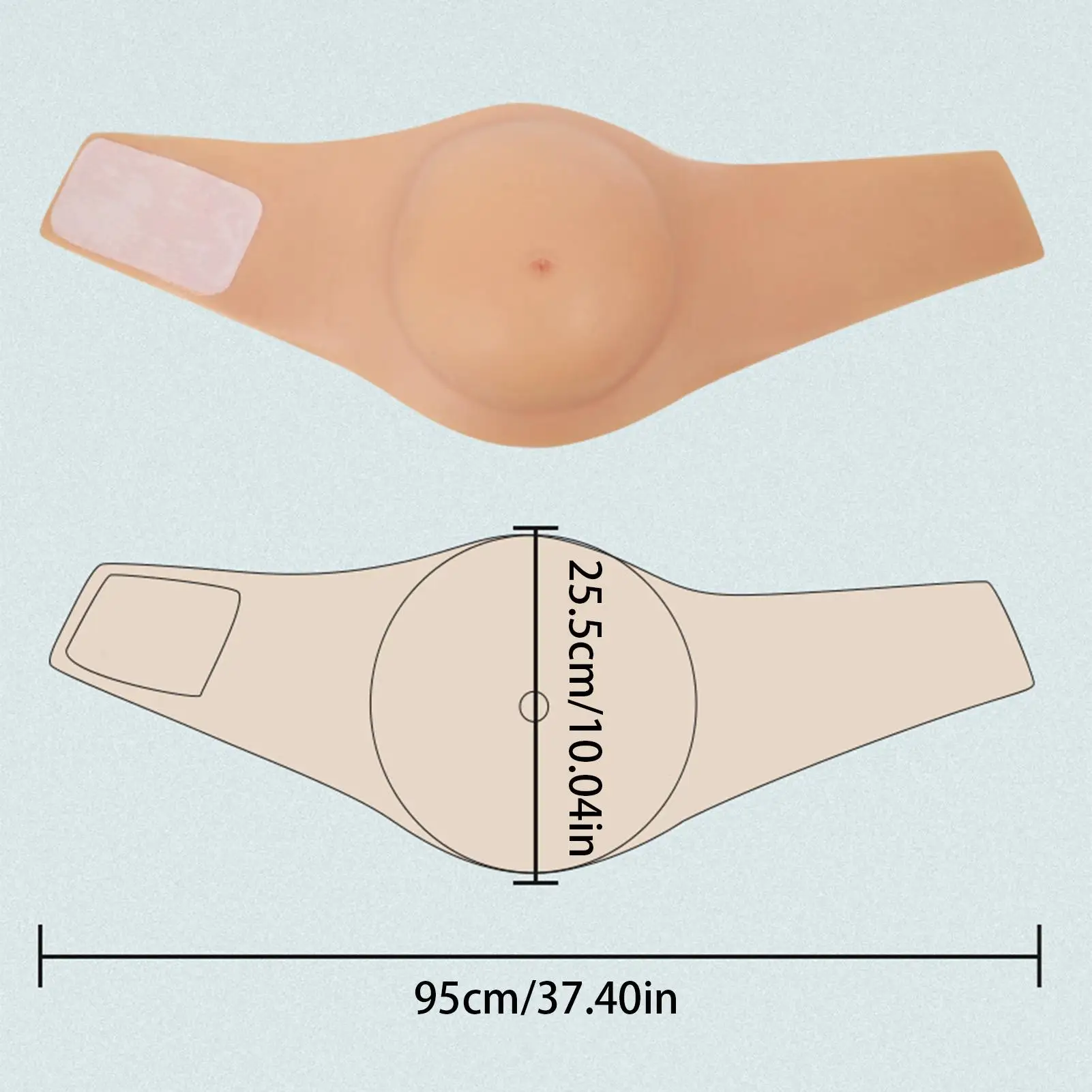 Fake Pregnant Belly Prank Gags Props Prank Silicone Pregnant Belly For Party Home Role Play Cosplay Photography Stage