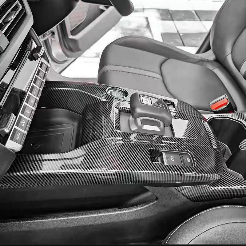 

For Mitsubishi Outlander Sport/X-Force 2025 + Car Styling Carbon Fibre Interior Gear Shift Window Control Panel Rear Vent Outlet