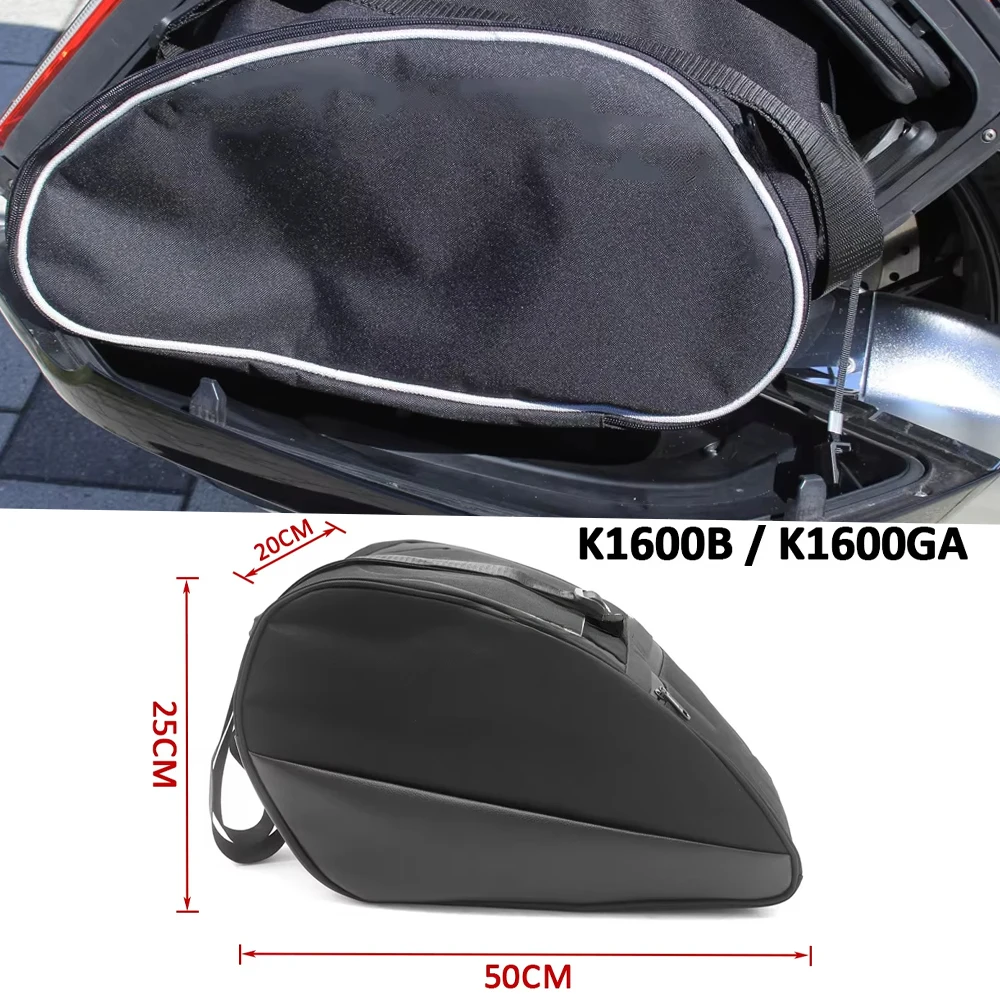 Motorcycle Accessories Side Luggage Bags For BMW K1600B K 1600 B K1600 Grand America K1600GA Black Topcase Inner Bags