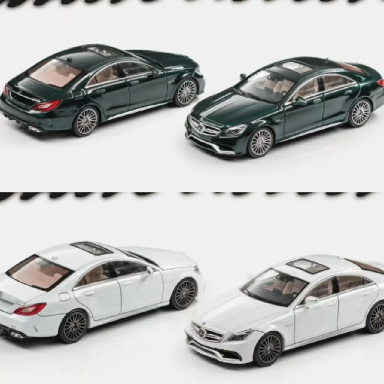 

MORTAL 1/64 CLS63 Diecast British Green Fully Collection Gift Scale Model Car