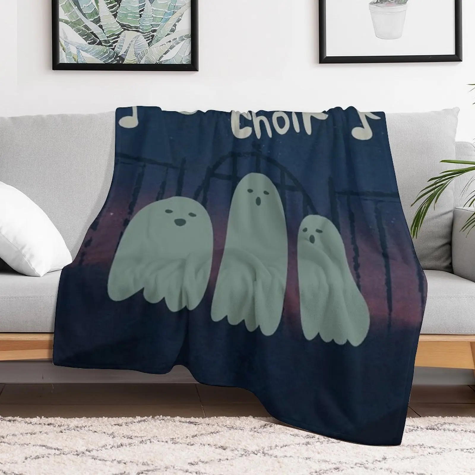 Ghost Choir Throw Blanket Softest Luxury St for winter heavy to sleep Blankets