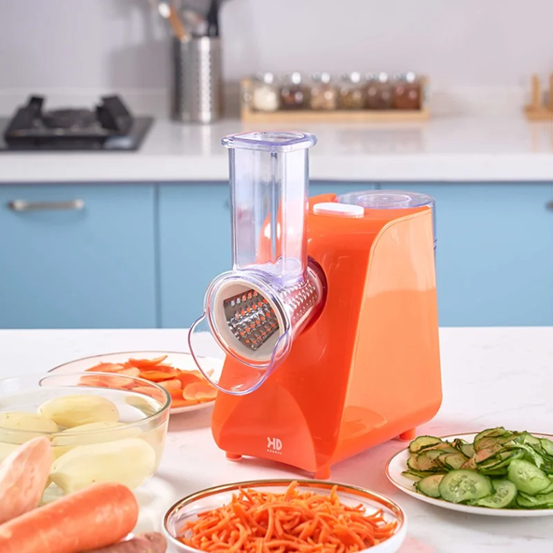 

Electric Vegetable Cutter Food Crusher Household Salad Fruit Slicer Potato Cabbage Chopper Cheese Grater Peanut Grinder