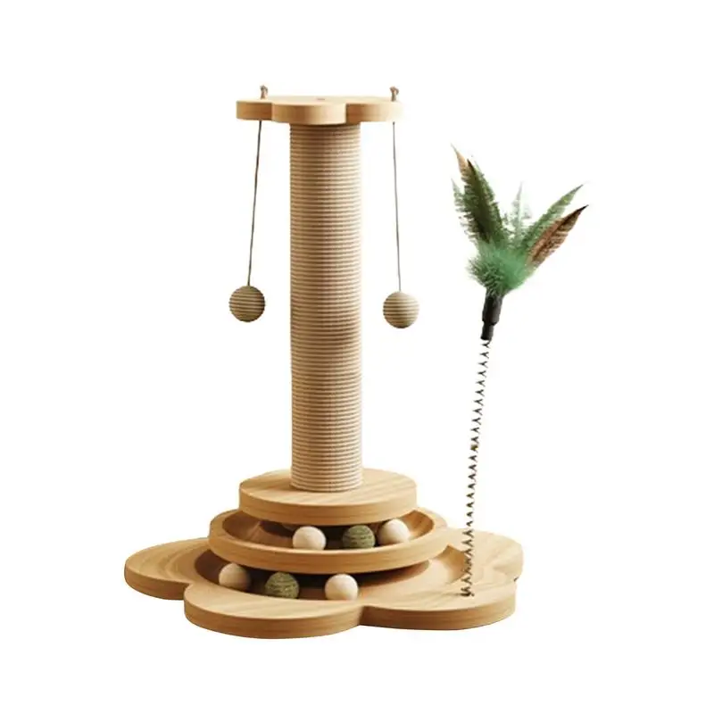 cat scratching post Cat scratch board and cat climbing frame integrated toy Cat Scratching Tree With Sisal Ball Cat Toy