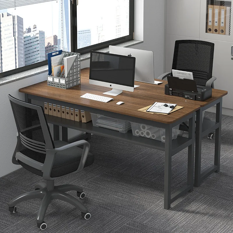 

Office Desk and Chair Combination Double Staff Staff Simple Modern Desktop Computer Desk Workbench