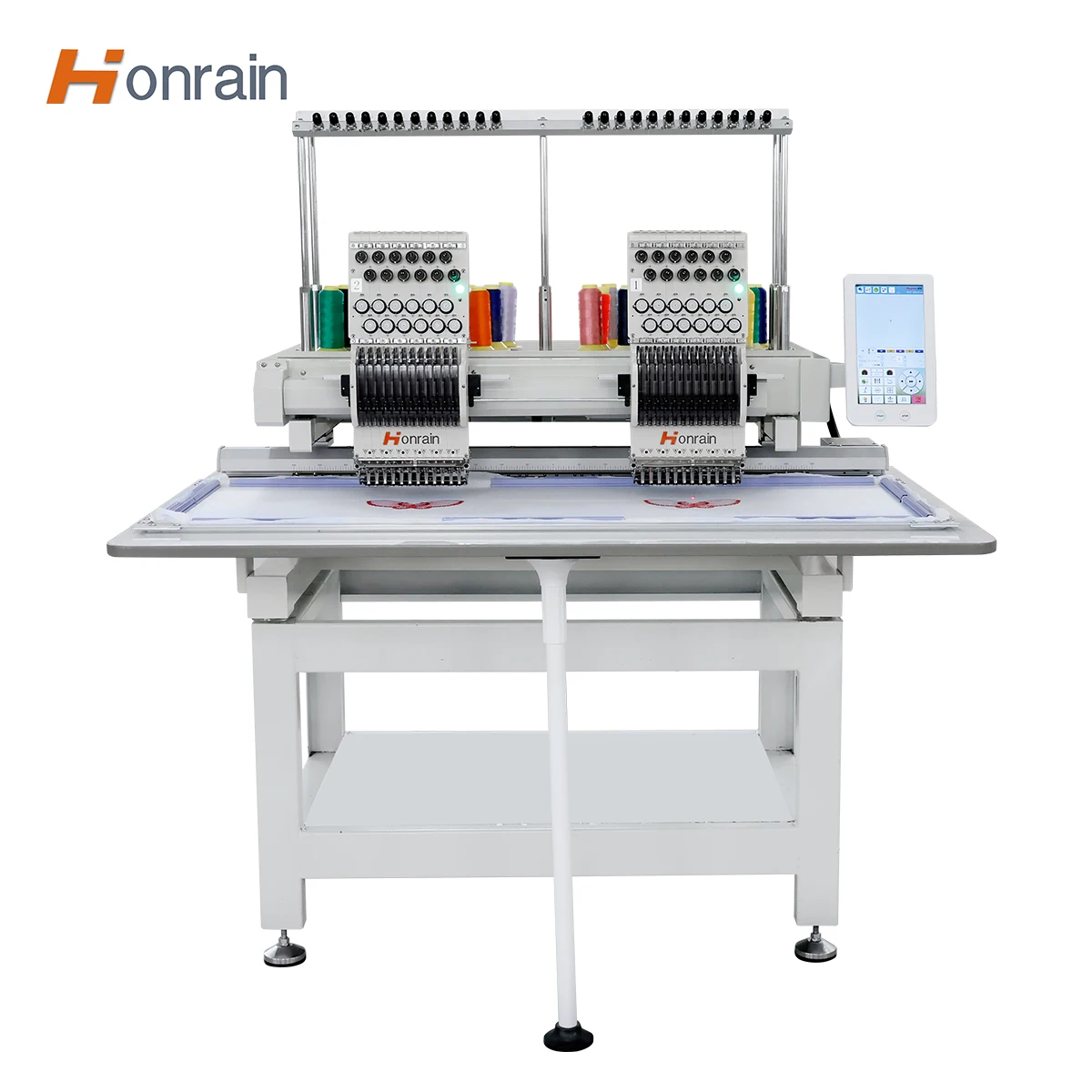Two Heads Computerized Embroidery Machine Factory Sale Flat 2 Heads Embroidery Machine