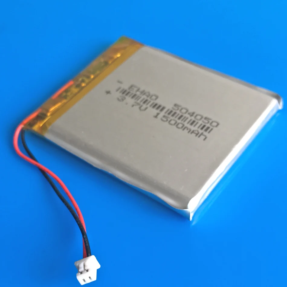504050 3.7V 1500mAh Lipo Battery JST 1.25mm 2Pin Plug Rechargeable for GPS MP3 Bluetooth Speaker Camera DVD Recorder view 3