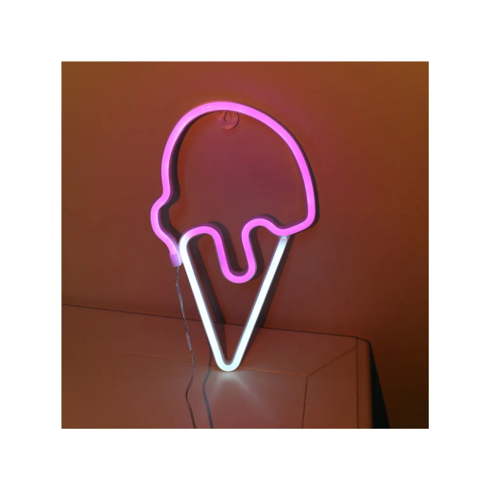 Minimum LED ice cream neon light room decoration light ice cream neon light