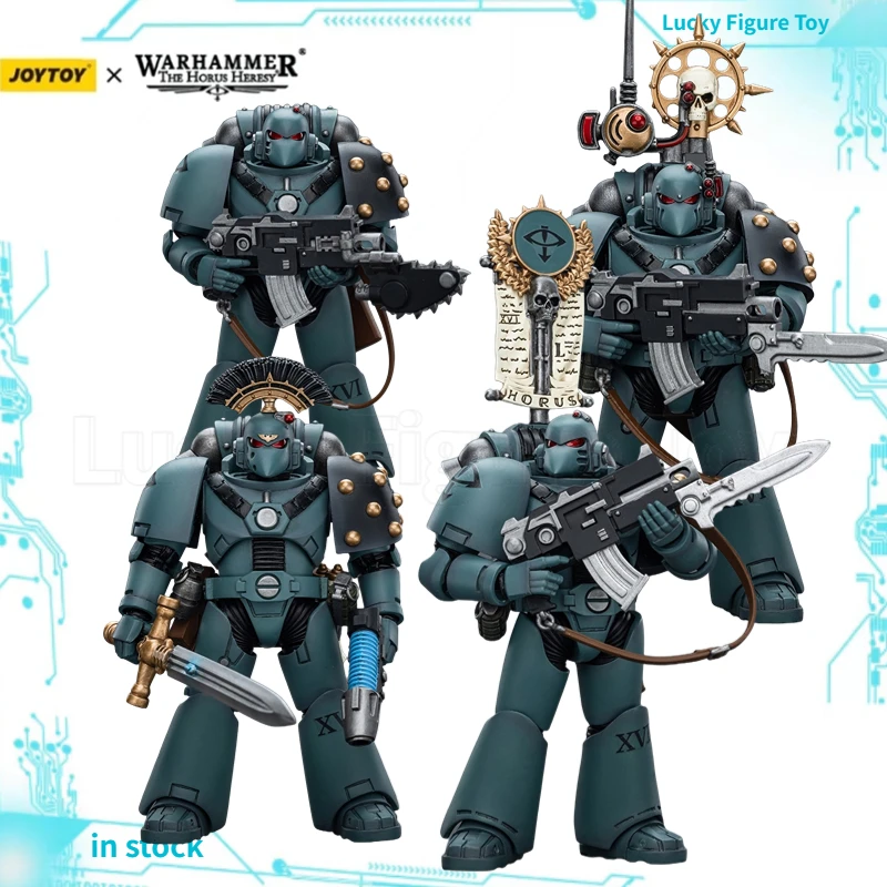 

[В наличии] JOYTOY Warhammer 40000 1/18 Horus Heresy Sons of Horus MKVI Тактическая команда подвижная модель коллекция подарок