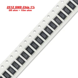50PCS 2512 SMD Resistor 0R ~ 10M 1W 0 1 10 100 150 220 330 Ohm 1K 2.2K 10K 100K 220K 0R 1R 10R 100R 150R 220R 330R 470R 1M 1%