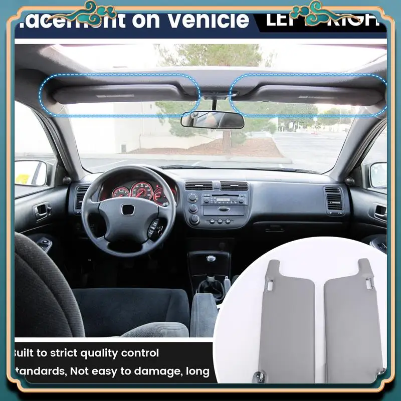 

L39A-пара внутреннего солнцезащитного козырька, подходящего для Honda Civic 1996-2001 гг.