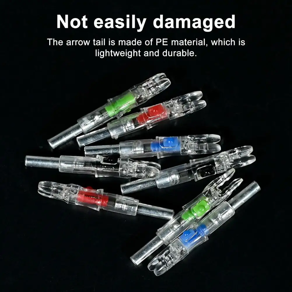 3 Pcs Lighted Nocks for Arrows with 0.244 Inside Diameter LED Light Up Nocks with ON/Off Switch for Archery Hunting