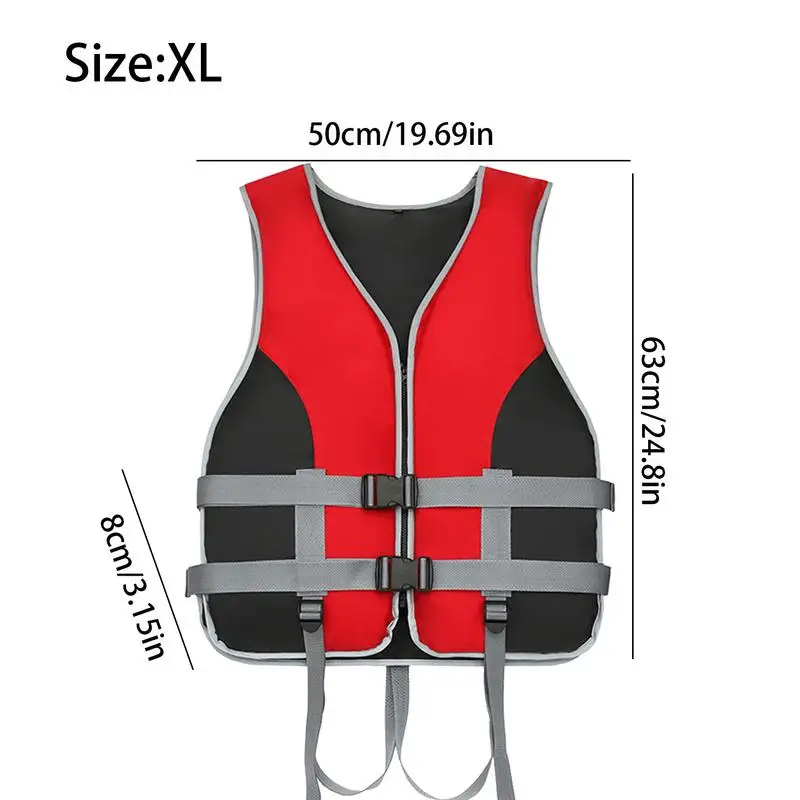 Schwimmjacke für Erwachsene, Damen, Schwimmweste mit Rettungsschwimmer-Pfeife, leichte Schwimmweste für Erwachsene zum Wasserski, Bootfahren