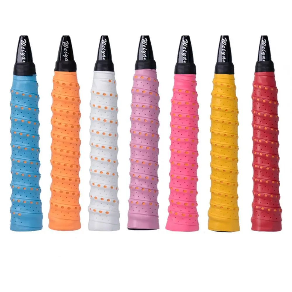 

Anti Slip Badminton Overgrip Sweat Absorption Breathable Tennis Overgrip Tape Winding Perforated Rackets Grip Racquet Supplies