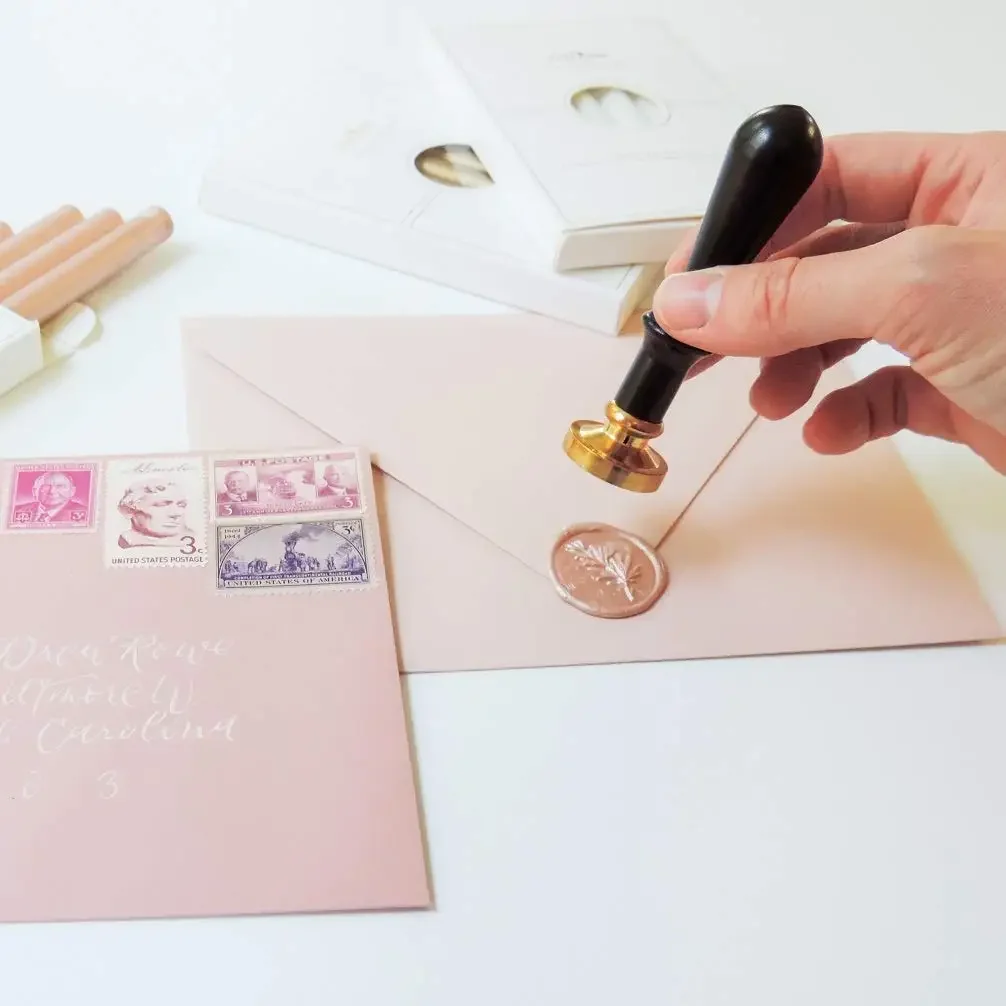 8Pcs Gun Sealing Wax Sticks for Wax Seal Stamp - Metallic Antique Gold,Great for Wedding Invitations,Cards Envelopes,Snail Mails