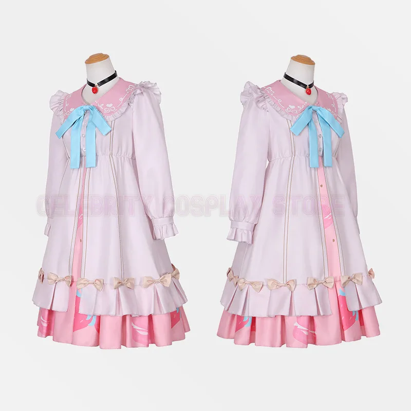 New 2025 Anime Project Sekai Momoi Airi Cosplay Costume Girl Lolita Dress Uniform Masquerade Carnival Party Clothing