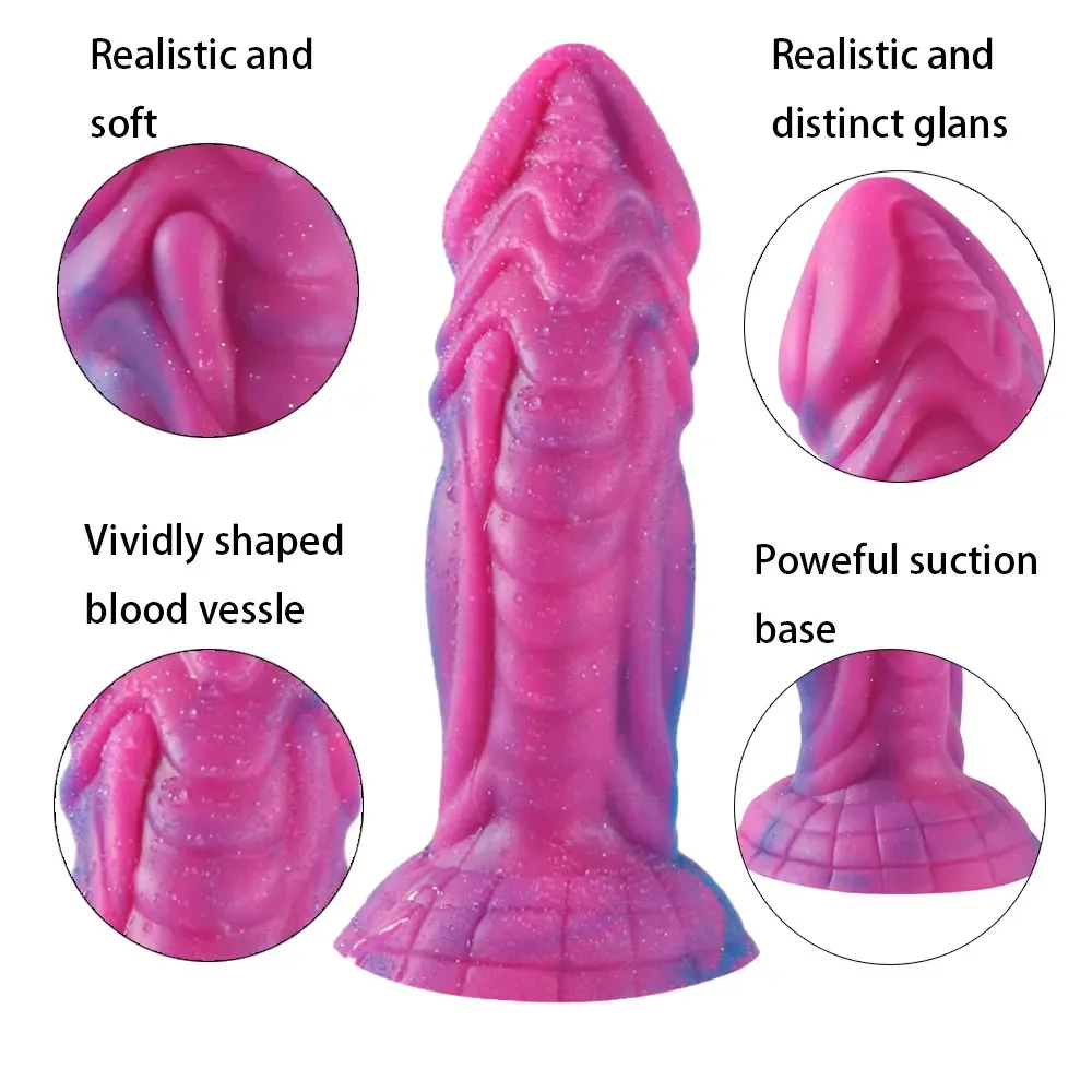 Silicone Animal Monster Dildo Dog Dick Realistic Suction Cup Anal Dragon Dildos Adult Penis Cock For Women Female Masturbation