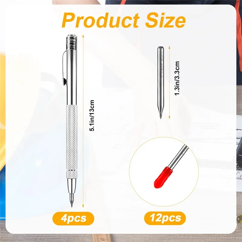 GOOD-ทังสเตนคาร์ไบด์ Scriber,อลูมิเนียมคาร์ไบด์ Scriber ปากกาแม่เหล็ก,แกะสลักปากกาแกะสลักพร้อมคลิป Scribe เครื่องมือ