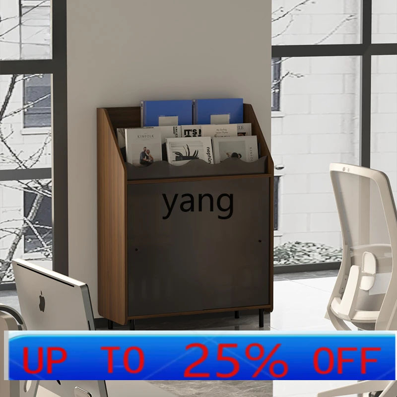 LMM newspaper rack wooden floor bookshelf magazine rack household study table shelf