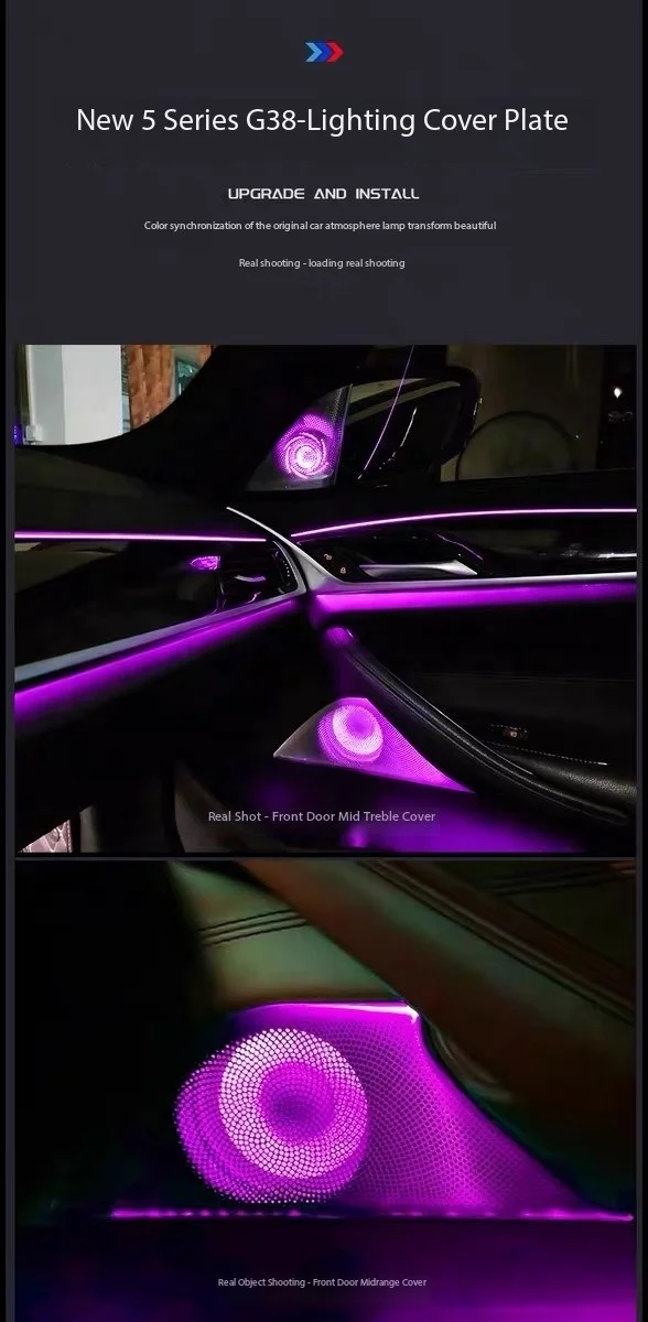 Roof Star Pattern Night Light Film Symphony Ambient Light Car Interior Decor for X6 G06 view 3