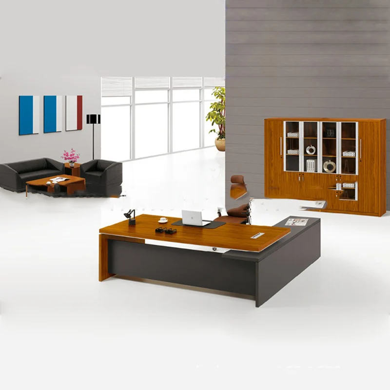 Modern Ladies Office Desk Aesthetic Luxury Wood Drawers Office Desk Corner Clearance Executive Escritorio Oficina Furniture