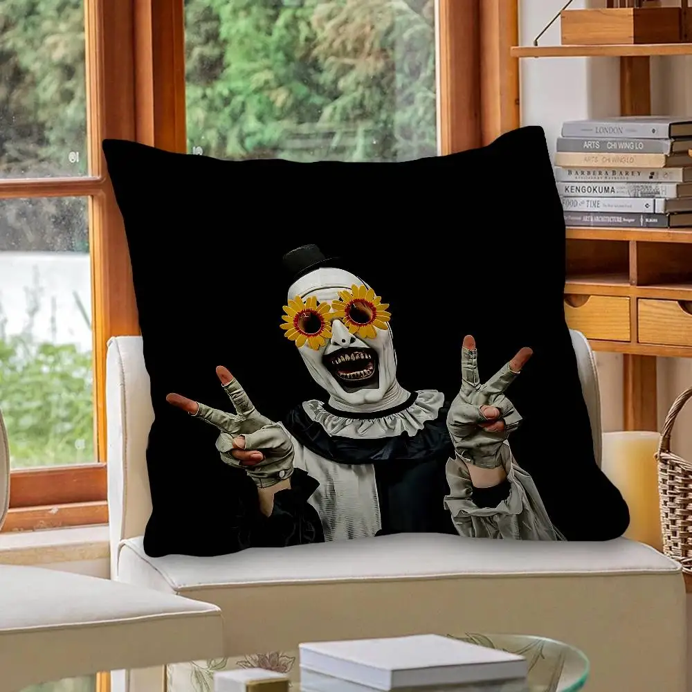Horror Movie Terrifiers 45*45cm Cushion Cover Pillow Cover Decor Pillowcase Home Pillowcase for Couch Pillow