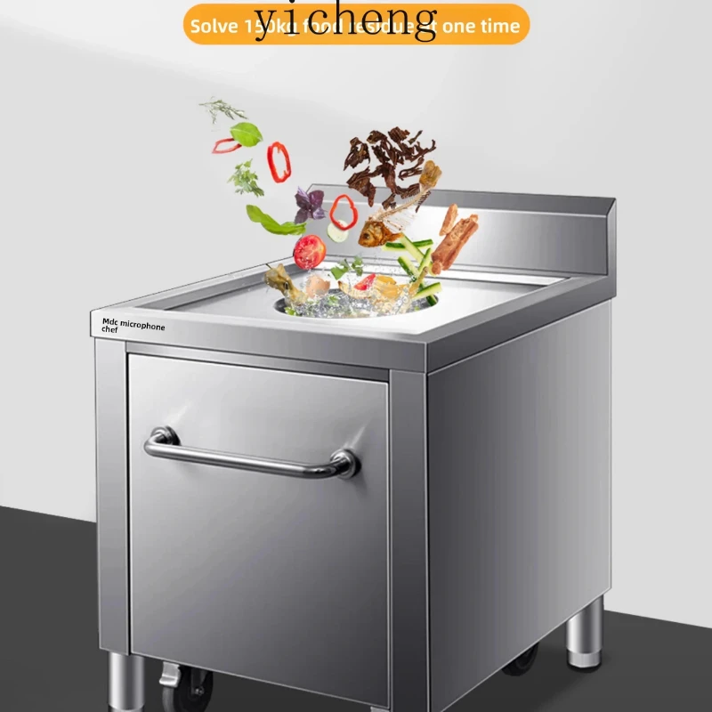 

ZC residual food table 304 stainless steel residual car canteen hotel garbage swill residue tableware recycling car