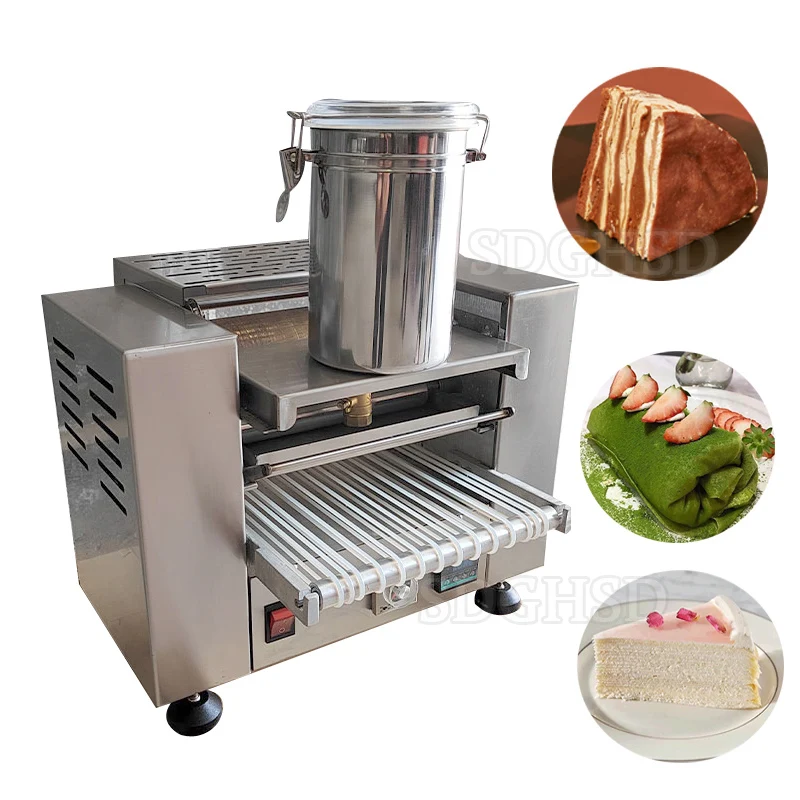 Commercial Automatic Thousand Layer Egg Crepe Cake Machine Easy-to-Operate Bakery Equipment for Snacks Tortilla