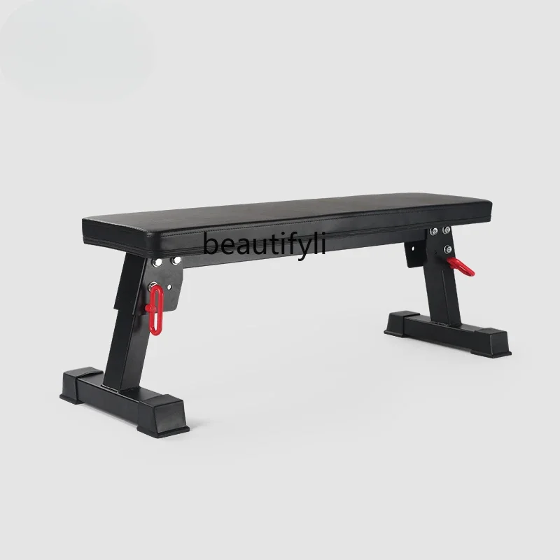 Foldable bench push stool free of installation Fitness equipment training Dumbbell stool training Flat hip push stool