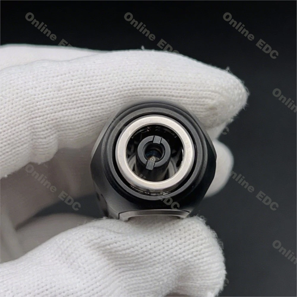 Used EDC Toys MUYI EDC Titanium Artillery Mechanical Ejection Magnetic Compound Toy Anxiety Toys Autism Sensory Toys Metal - Image 4