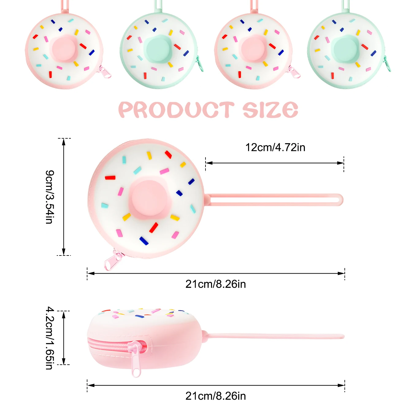 1 قطعة الطفل لهاية سيليكون حقيبة للتخزين جديد دونات شكل مصاصة حامل المحمولة هوة غطاء كيس مزموم الحلمة اكسسوارات