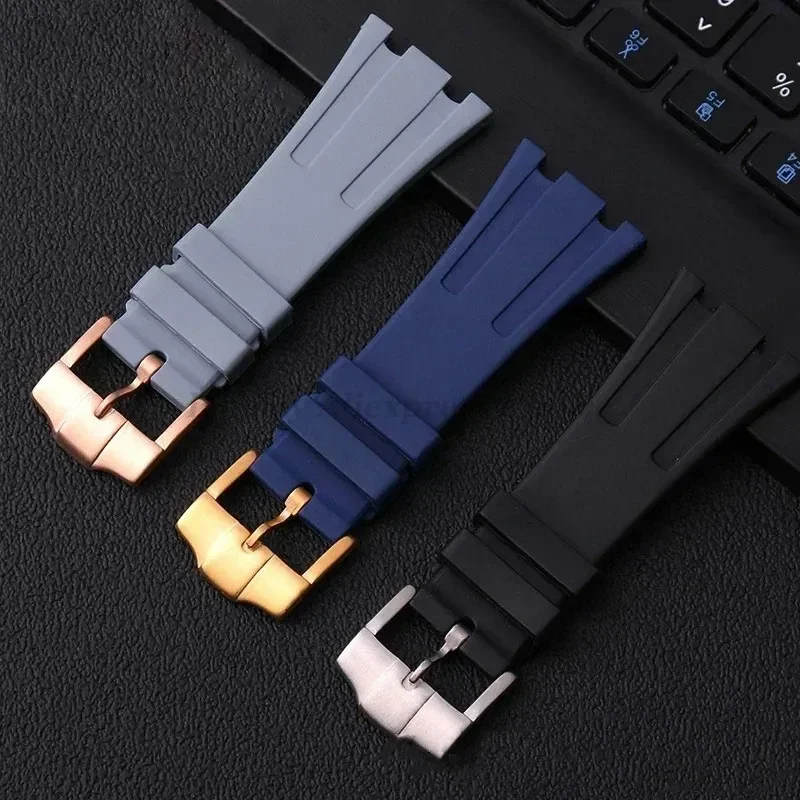 26 مللي متر 27 مللي متر المطاط حزام الساعات ل AP 15400 26470 15703 لينة سيليكون الغوص سوار ل Casioak Gen4 Gen5 الرياضة المعصم الفرقة