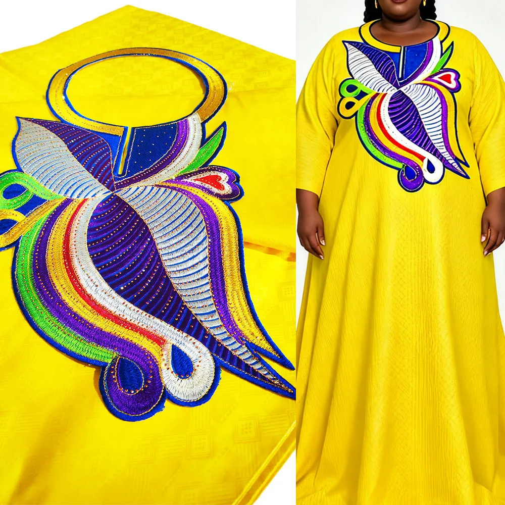 

5 Yards Bazin riche material Ankara African Laces Senegal Negeria bazin riche brocade Lace material