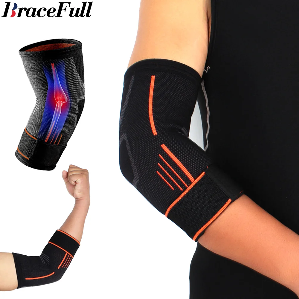 Elbow Support Tendonitis Tennis Compression Sleeve Men Women Golfer Treatment Weightlifting Arthritis Workouts Reduce Joint Pain