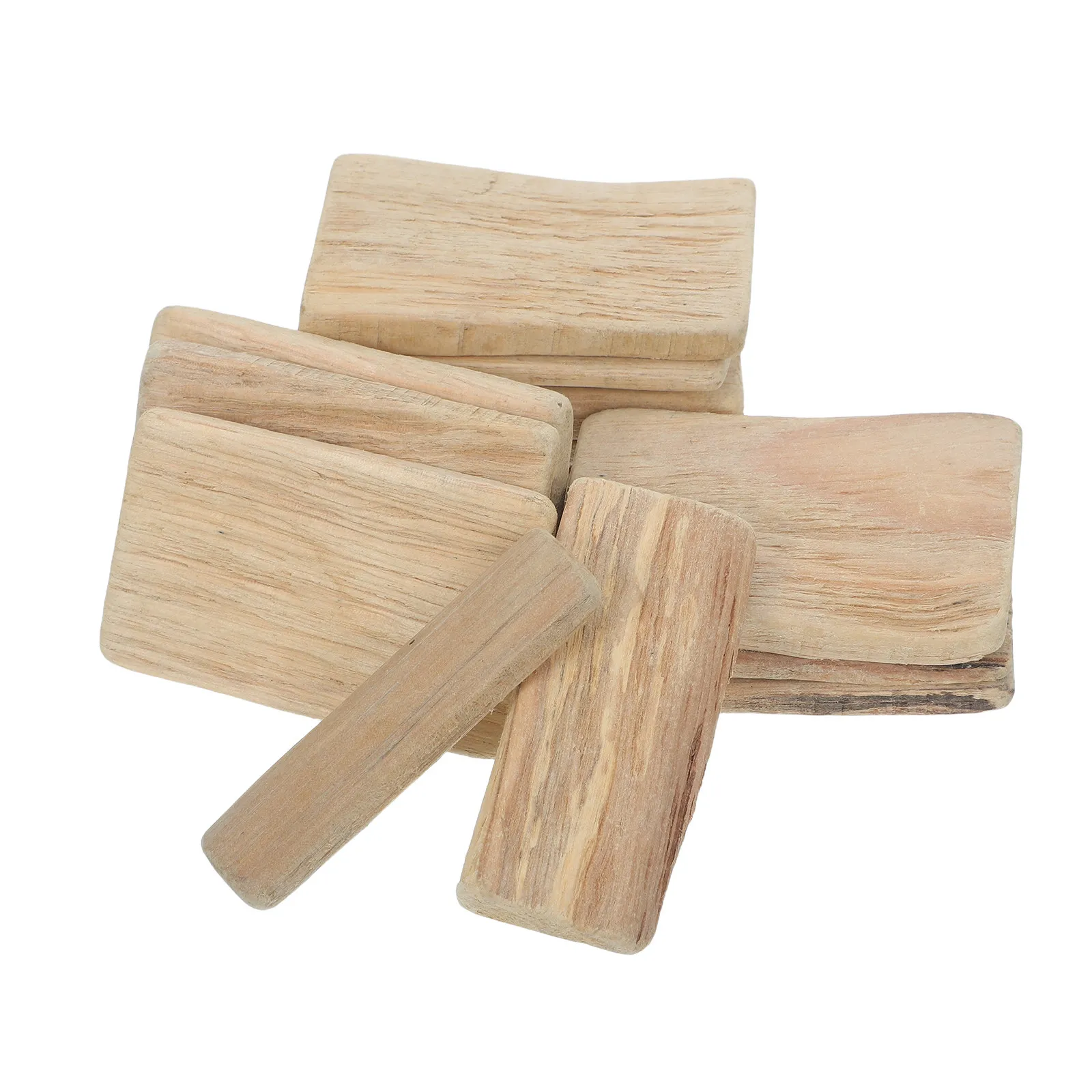 25Pcs Natural Driftwood Pieces Mini Wood Blocks Unfinished Craft Cubes Carving Wood Art for Aquarium Decor Small Wooden Crafts
