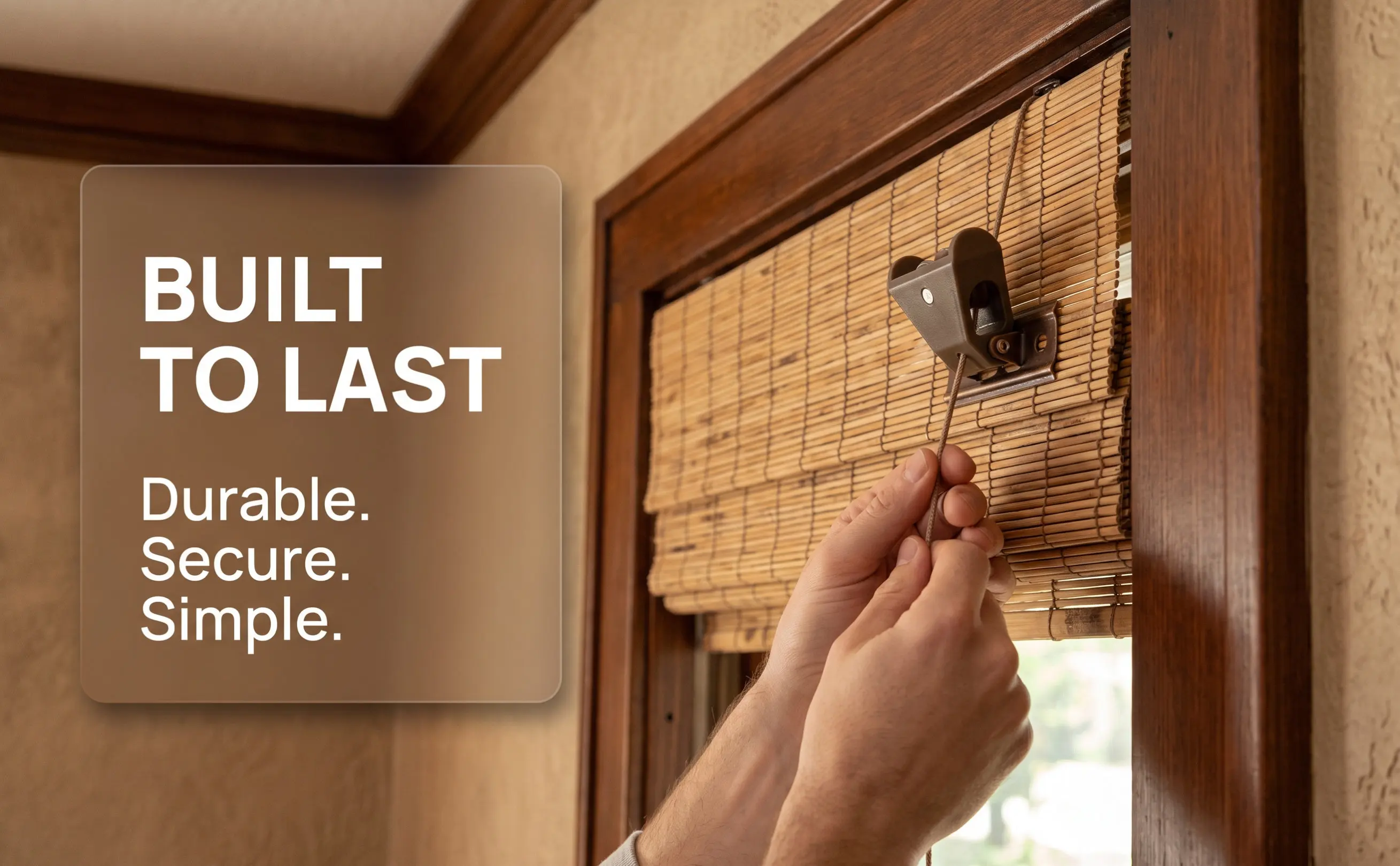 1Set Bamboo Blind Accessories Roller Curtain Cord Locks Pulley Kit Heavy Duty Locking Sheave Smooth Pulley Window Blind