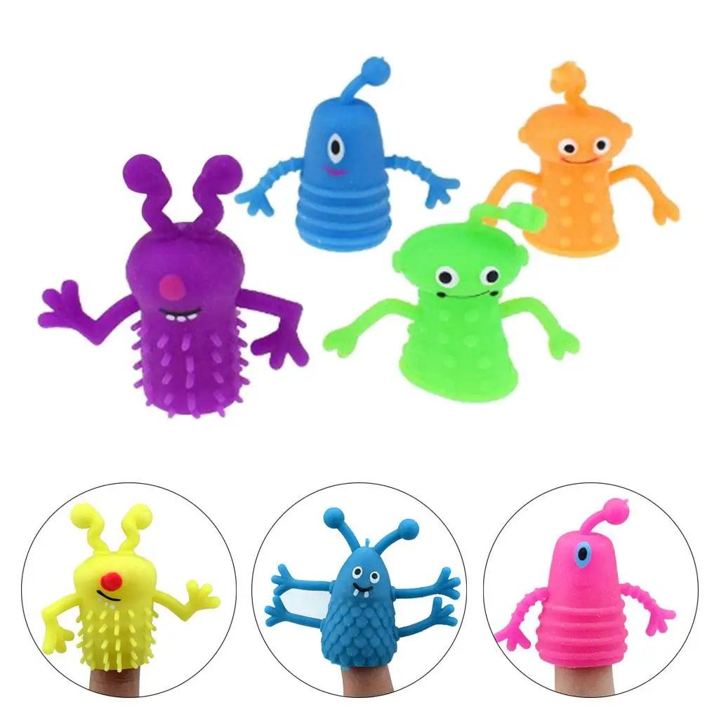 4-6pack 4Pcs Cute Lovely Finger Puppets Children Educational Party Birthday Toys