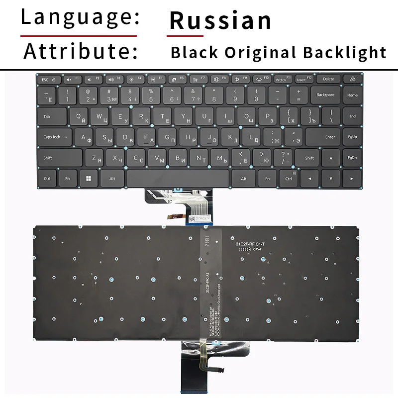 US Russian Layout Keyboard For MI/Xiaomi Redmibook RMA2201 RMA2202 RMA2203 RAM2204 MIA2207 MIA2208 XMA2010 MIF2209 MIA2210 D2201