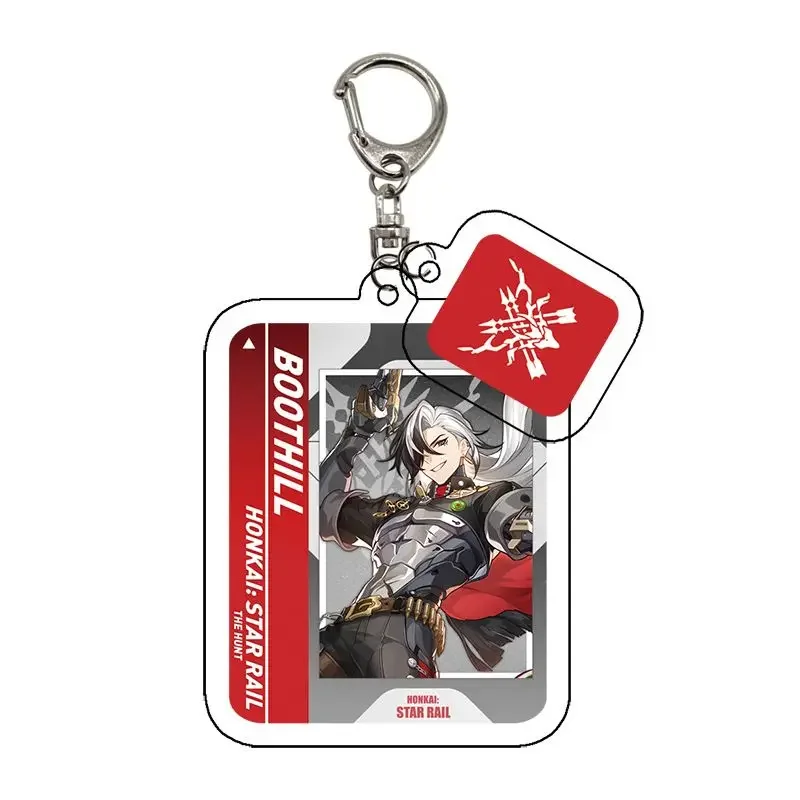 Anime Boothill Honkai: Star Rail Acrylic Stand Model Figure Desk Display Toys Pendant Keychain Clothes Button Brooch Badge Pins