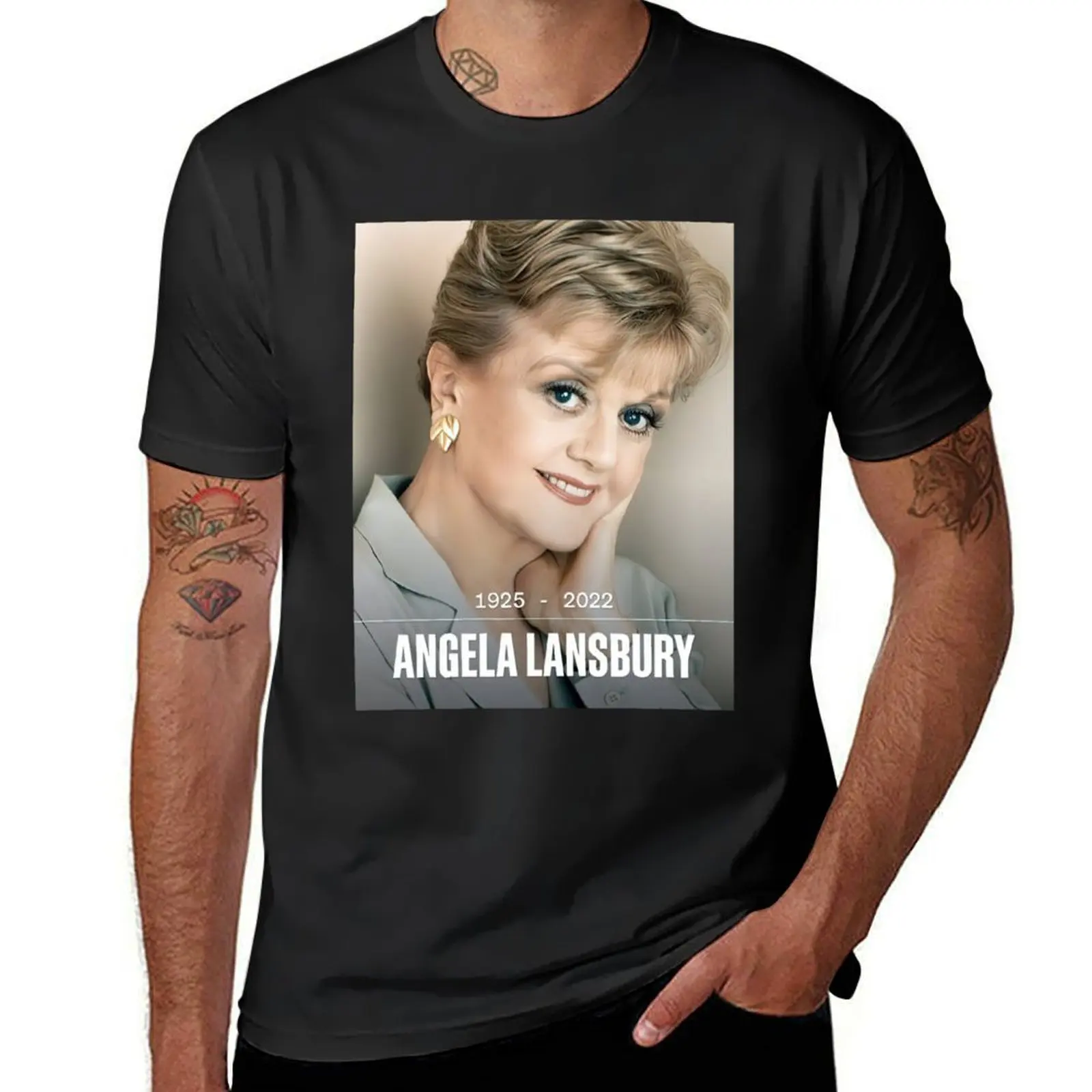 Angela Lansbury Beautiful T-Shirt blacks sweat graphics plain black t shirts men