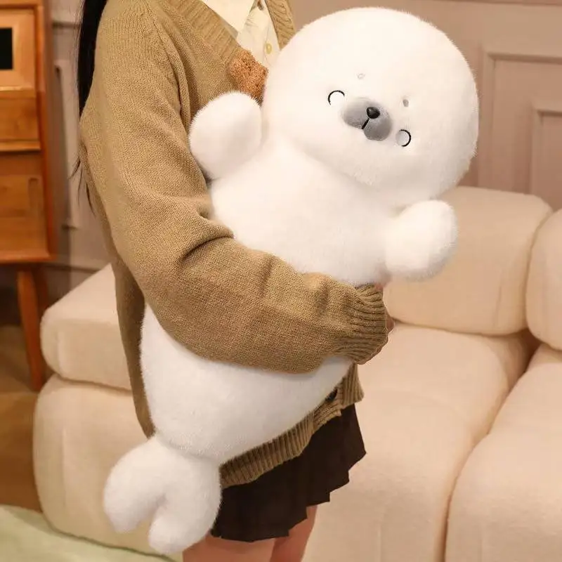 

Latest Sleeping Seal Doll Kawaii Stuffed Plush Toy Handmade Doll Cartoon Anime Cute Pillow Children's Birthday Gift Fun Doll