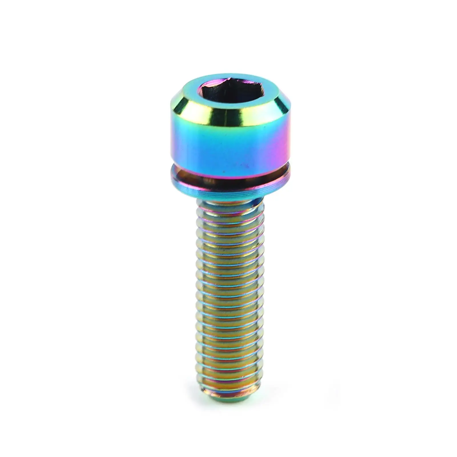 

Lightweight M5x16mm Titanium Alloy Head Bolts with Washers for mtb Mountain Bikes - Durable Screw Set