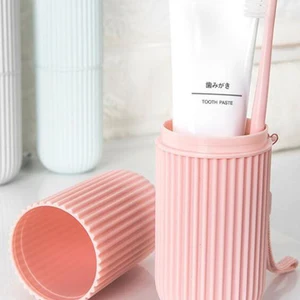 Portable plastic toothbrush, round, for travel, home organizer 6 Main Sales Support toothbrush - №2