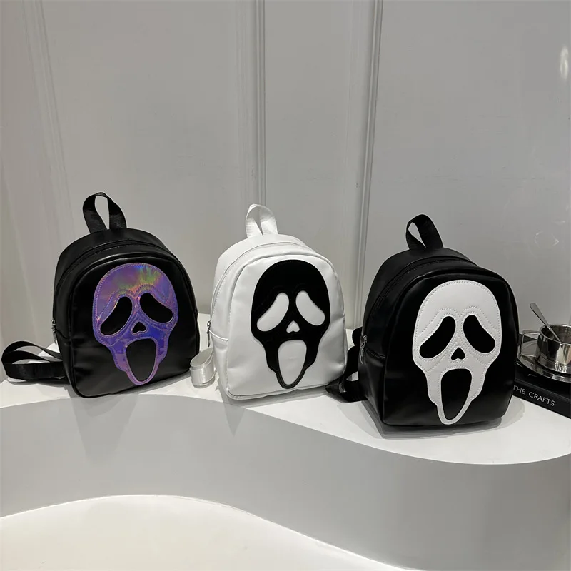 Women's Bag 2025 New Style fashionable and individual skull backpack niche design women's backpack