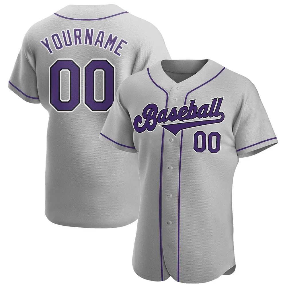 Custom Baseball Jersey Sublimation Print Baseball Shirt Team Game Practice Softball Jersey Quick Dry Breathable Shirt Men/Youth