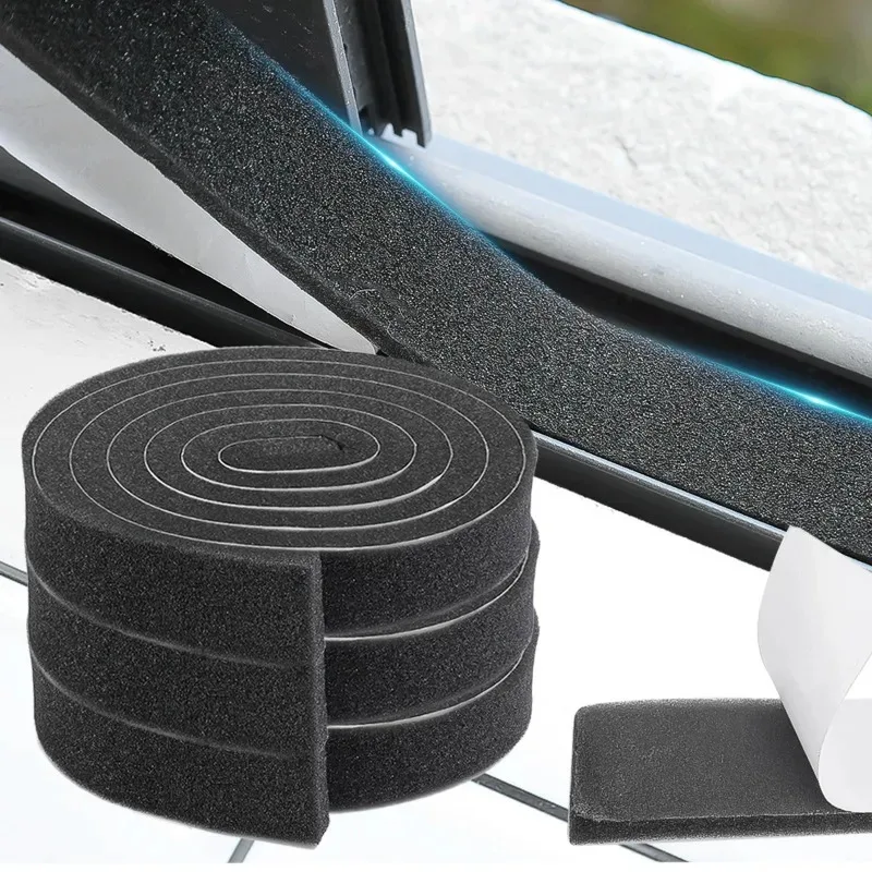 Self Adhesive Sponge Sealing Strip Door Window Weatherstrip Noise Reduction Home Decoration Multi Functional  Windproof Strips