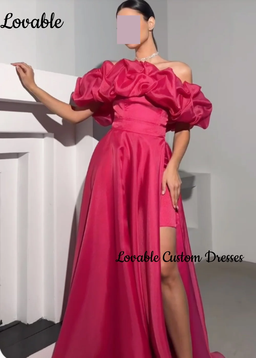 Personnaliser les robes de bal hors de l'épaule a-ligne robes de bal Occasion formelle remise des diplômes robes d'occasion formelles