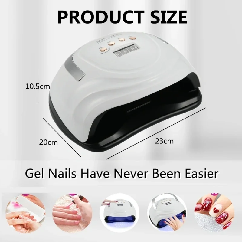 SUN X27MAX LED مصباح مجفف الأظافر للتقليم 81 المصابيح الأشعة فوق البنفسجية تجفيف مصباح لعلاج الأشعة فوق البنفسجية هلام مسمار البولندية مجفف الأظافر ضوء الأشعة فوق البنفسجية مع أ