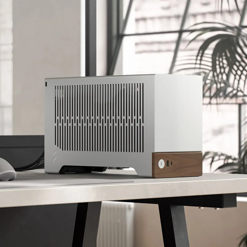 Mini Anode Aluminum Parting Portable Computer Walnut Desktop